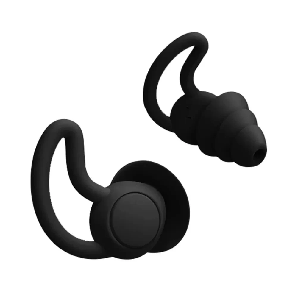 Soft Reusable 3-layer Earplugs for Sleep Silicone Noise Reduction Protection Earplugs Noise Reduction Earplugs Swimming Earplugs