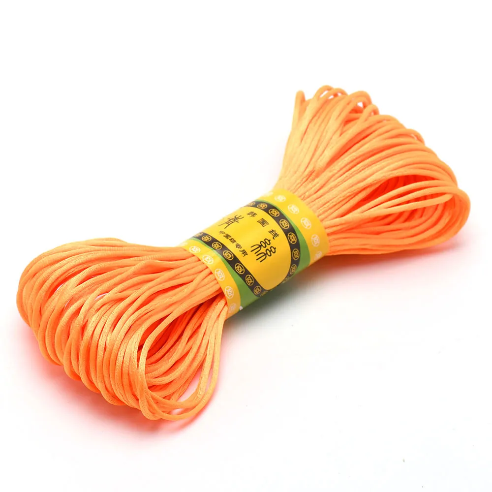 20M 1.5 มม.ซาตินไนลอน Trim Cord,Rattail Cord Chinese Knot
