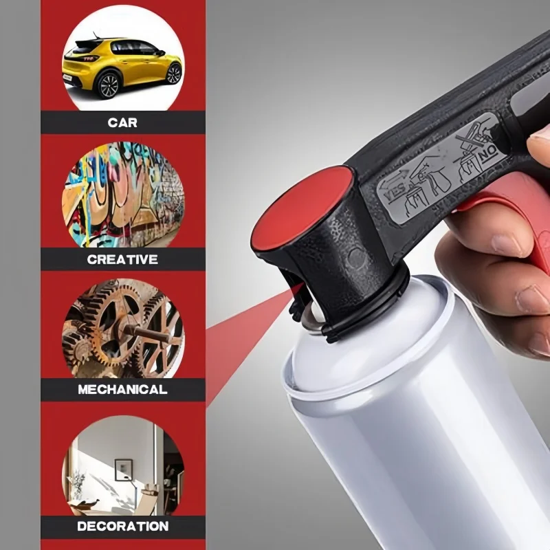 1 STKS Polijsten Verfspuitpistool Adapter Instant Aerosol Trigger Handvat Plastic Universele Herbruikbare Auto's Onderhoud Zorg Tool