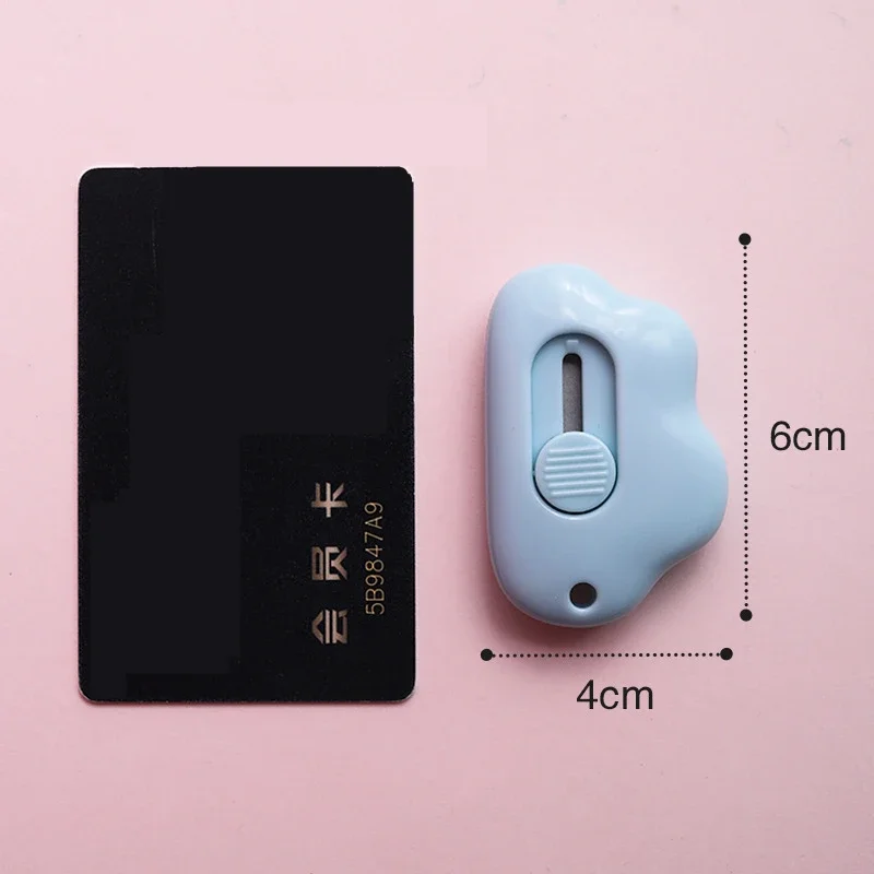 1PC Mini Utility มีด Retractable ที่เปิดจดหมายเครื่องตัดกล่องแบบพกพาที่เปิดกล่องกระดาษตัดเครื่องมืออุปกรณ์สํานักงานโรงเรียน