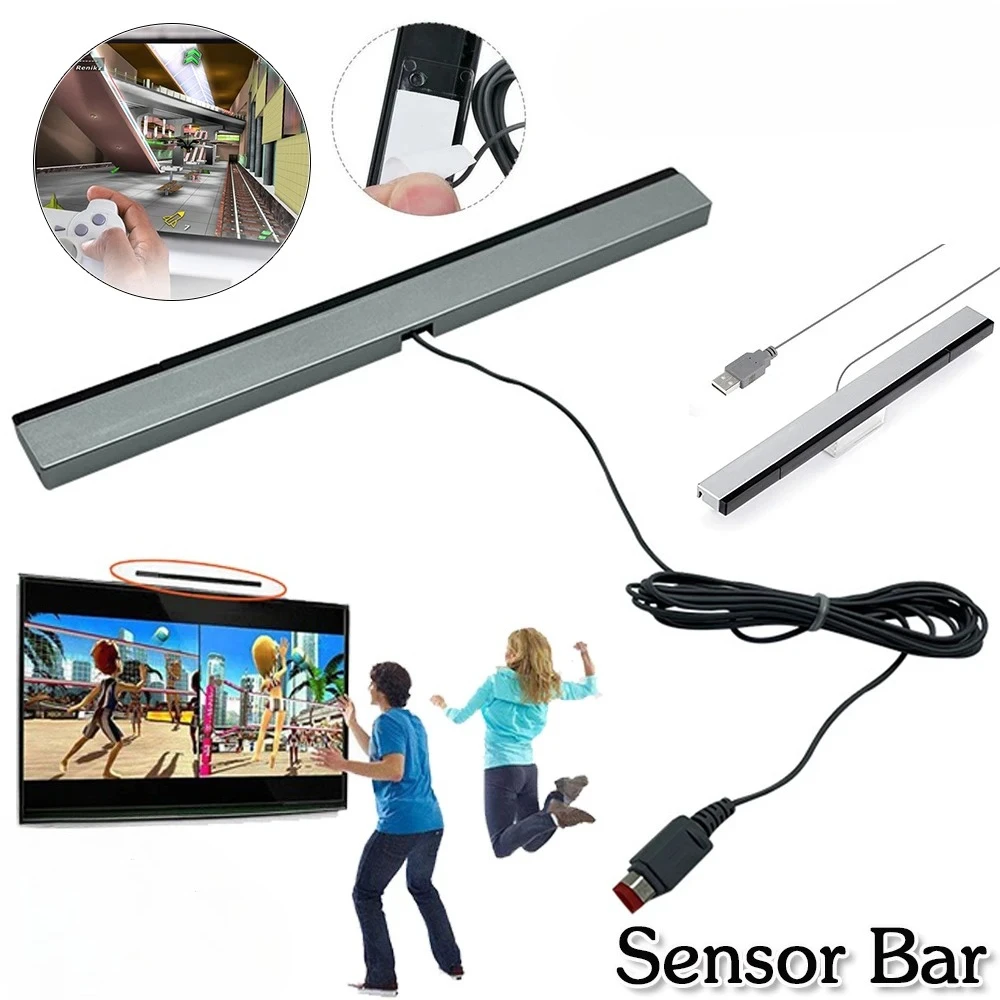 Barra sensore USB U Console sostitutiva TV a infrarossi Ray Sensore remoto cablato Barra ricevente Induttore Accesso di gioco