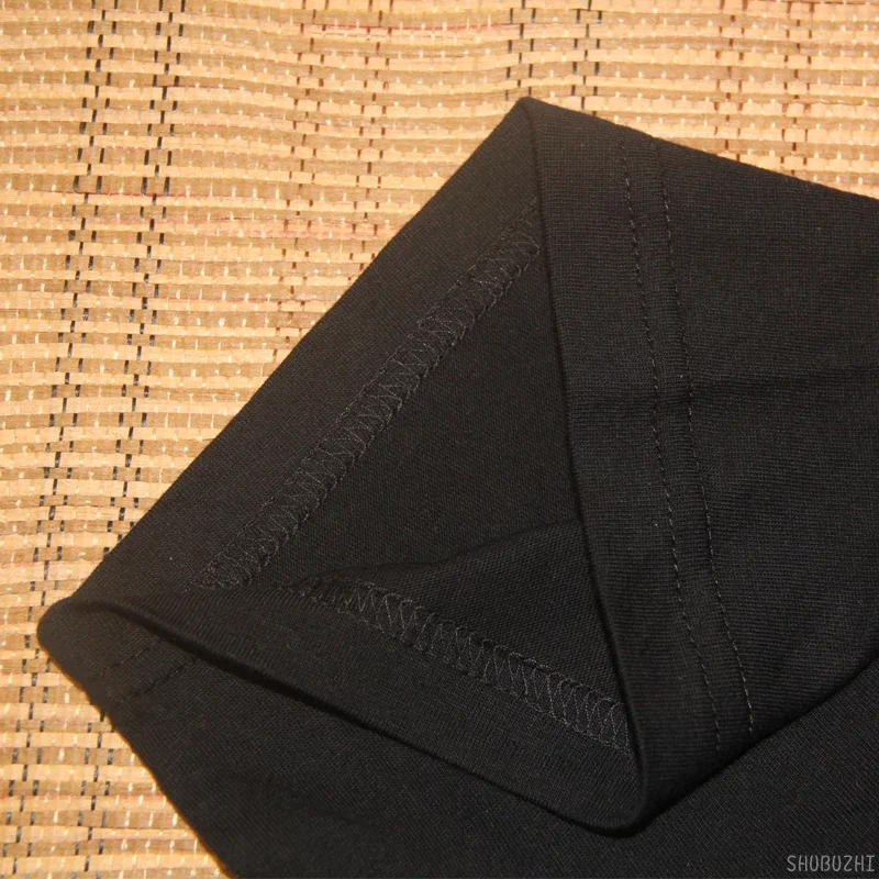 Blacke Fleeg kaus lengan pendek pria, T-shirt katun kerah bulat lengan pendek untuk pria