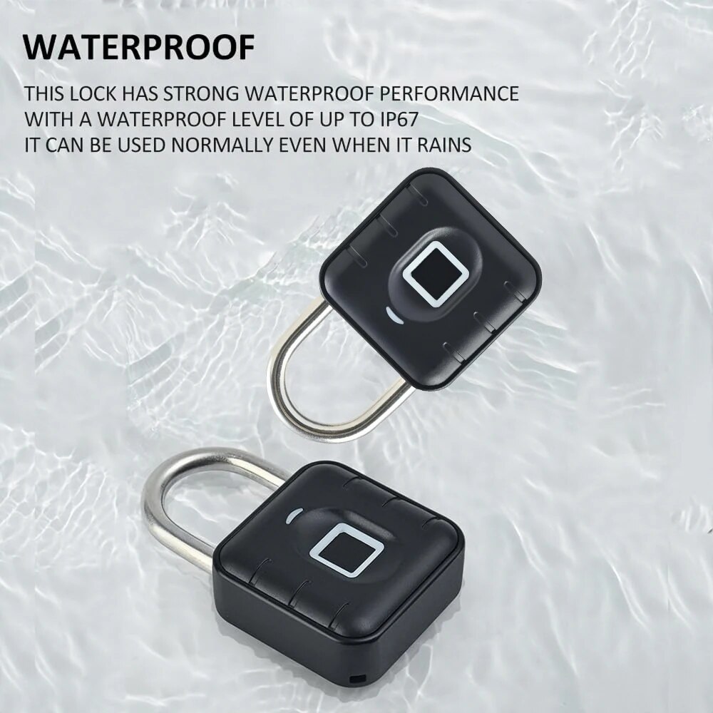 Cerradura electrónica Tuya Bluetooth candado de huella digital cerradura de equipaje Digital aplicación contraseña temporal remota IP67 juguetes de descompresión