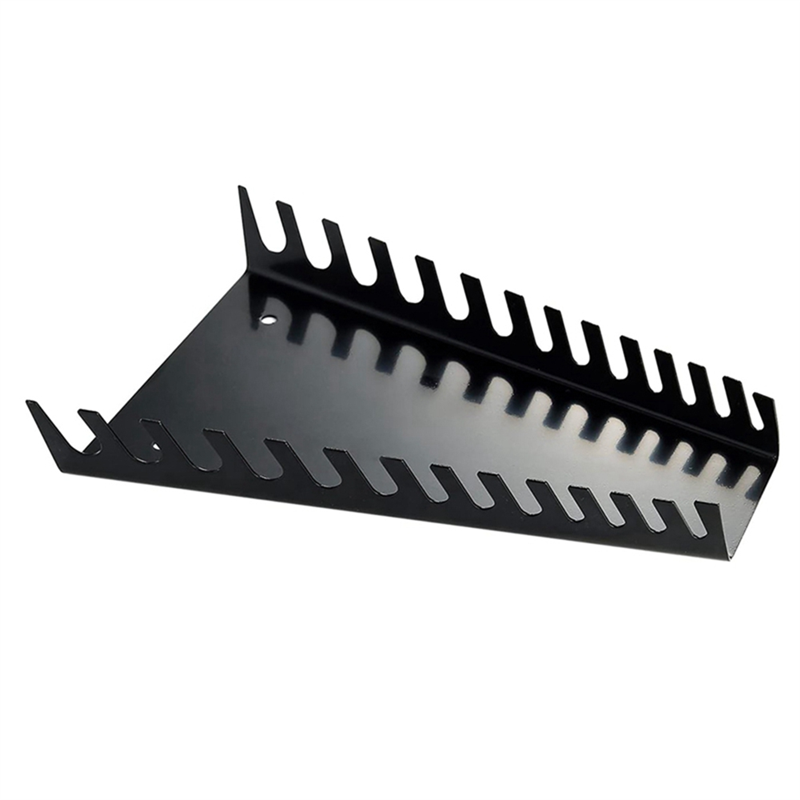 2 Pack Metal Wrench Organizer- Premium Wrench Holder Tray, Wall-Mounted Storage Solutions for Wrench (1 Red & 1Black