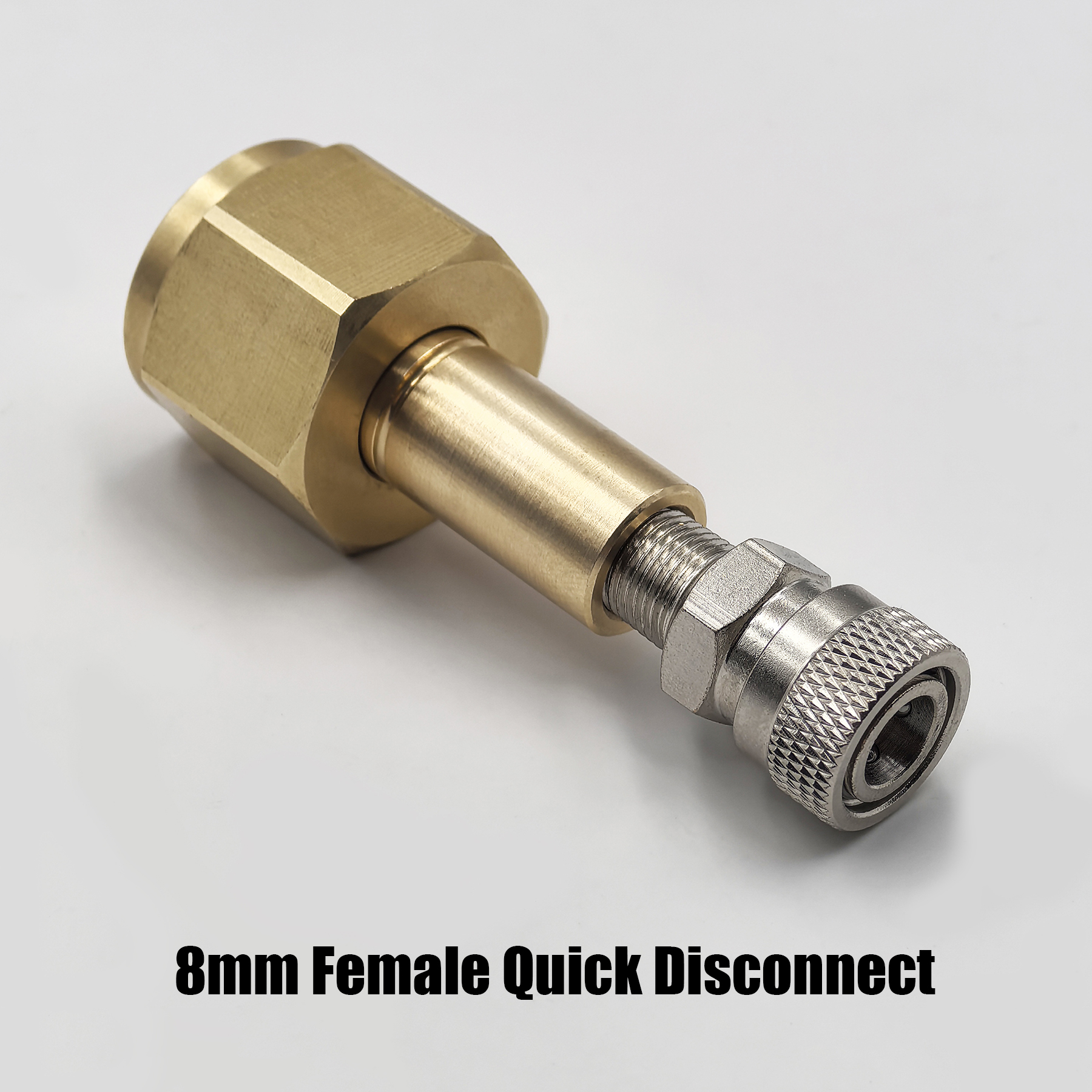 Soda Water Accessories Tank CO2 Cylinder Thread Size with W21.8-14 CGA320 G3/4 8mm Quick Disconnection Nipple Copper Material