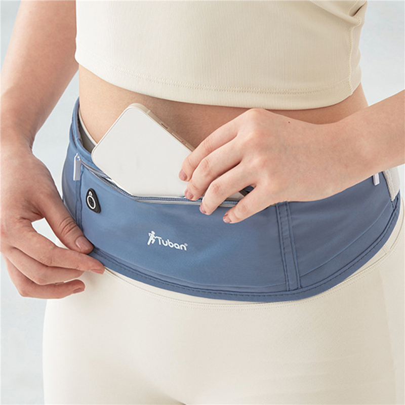Riñonera Invisible impermeable para correr al aire libre, riñonera deportiva para hombres y mujeres, bolsas de gimnasio negras ocultas, accesorios para teléfono, mochila