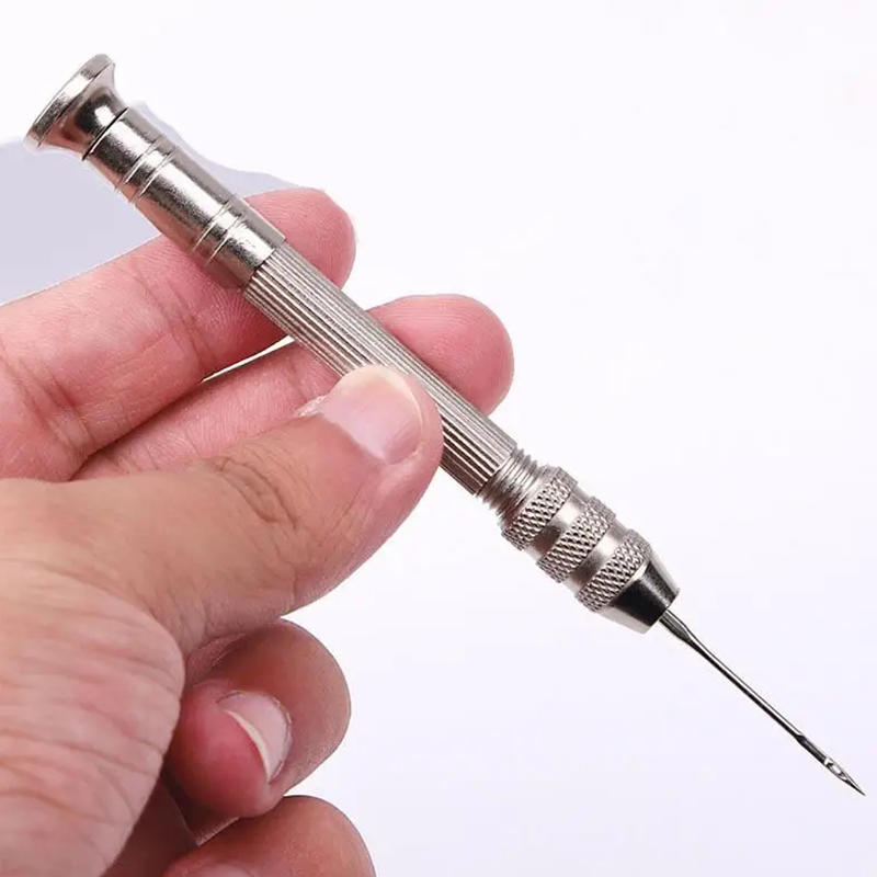 Leder Nähen Ahle Set Austauschbare Multifunktionale Schuhe Reparatur Tool Kit Punch Nähen Nadeln DIY Nähen Leathercraft