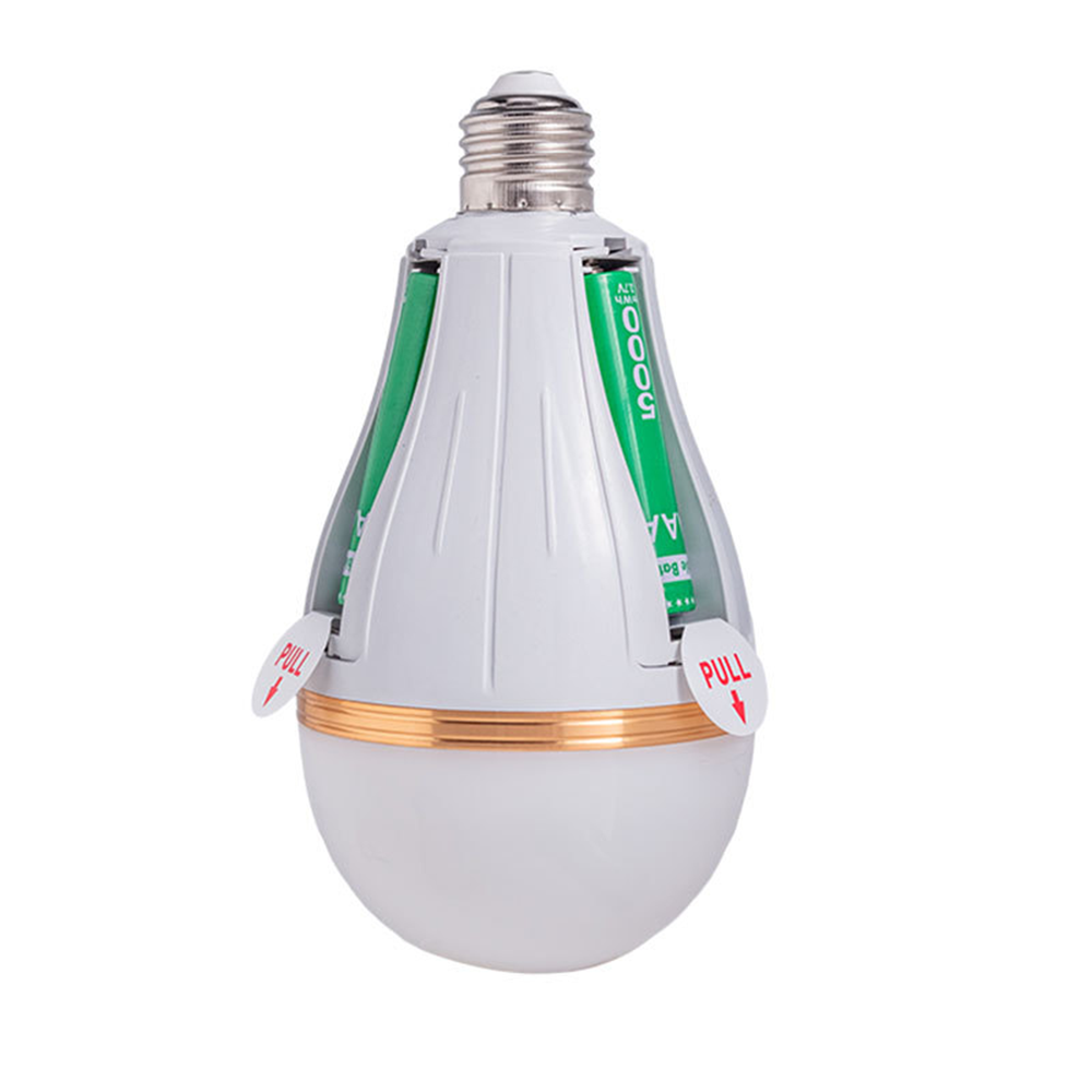 Bombilla LED con Chip de carga inteligente, falla de energía, emergencia para el hogar, batería 18650, sin parpadeo, con gancho, bombilla de emergencia desmontable