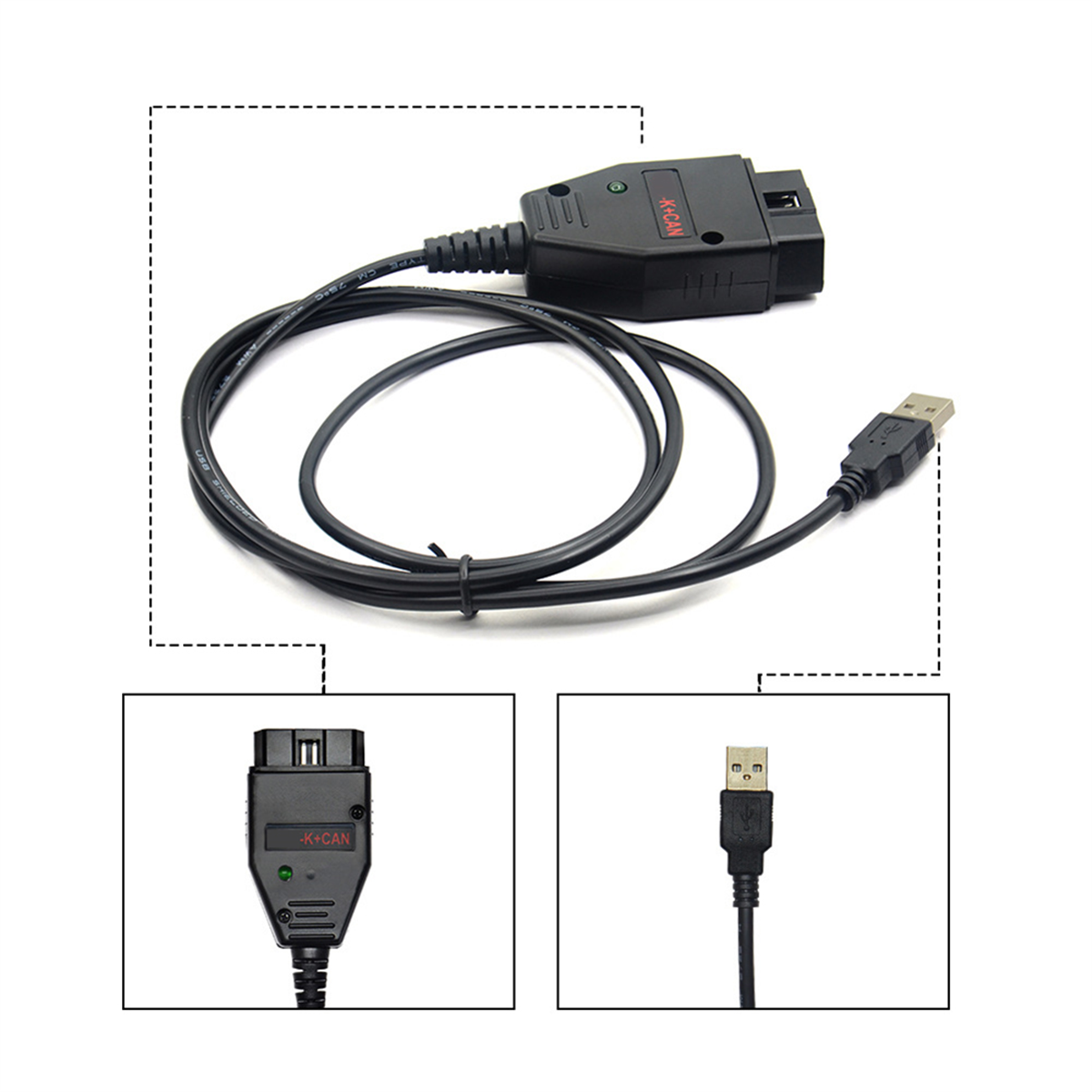 Para VAG K + CAN Commander 1,4 FT232RL Chip para AUDI/VW/Skoda/Seat para VAG K + CAN 1,4 k-line Commander