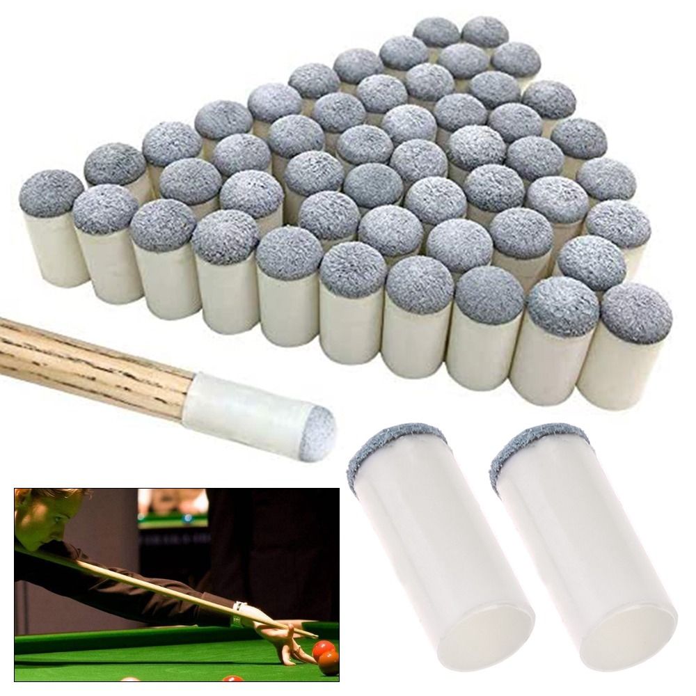 10PCS 9/10/11/12/13mm Plastic Slip-on Billiards Cue Tips Protector Pool Cue Stick Replacement Cover Billiard Snooker Accessories