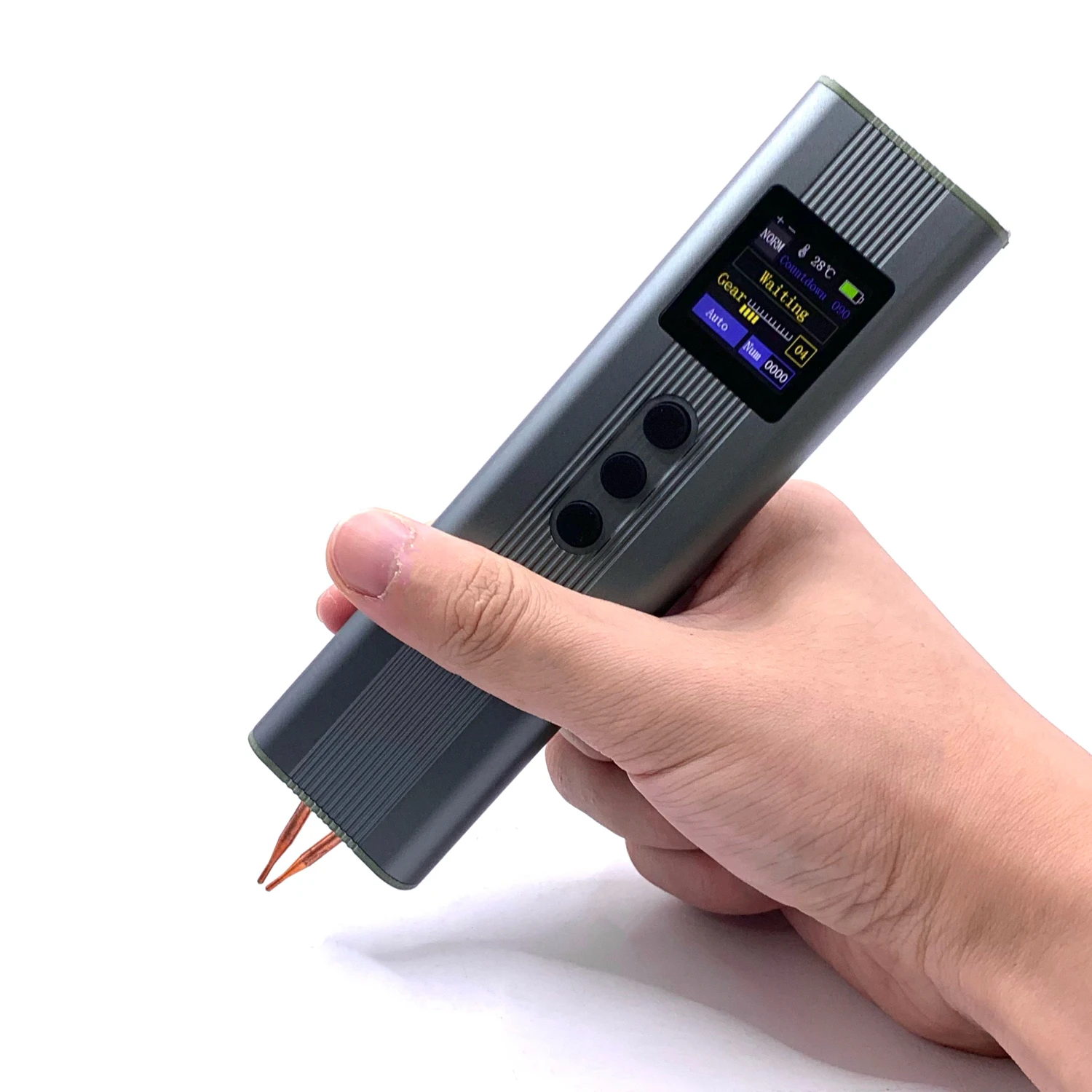 Saldatore a punti digitale portatile PSW01 con regolazione a 11 livelli e doppio impulso per saldatura a strisce di nichel con batteria 18650