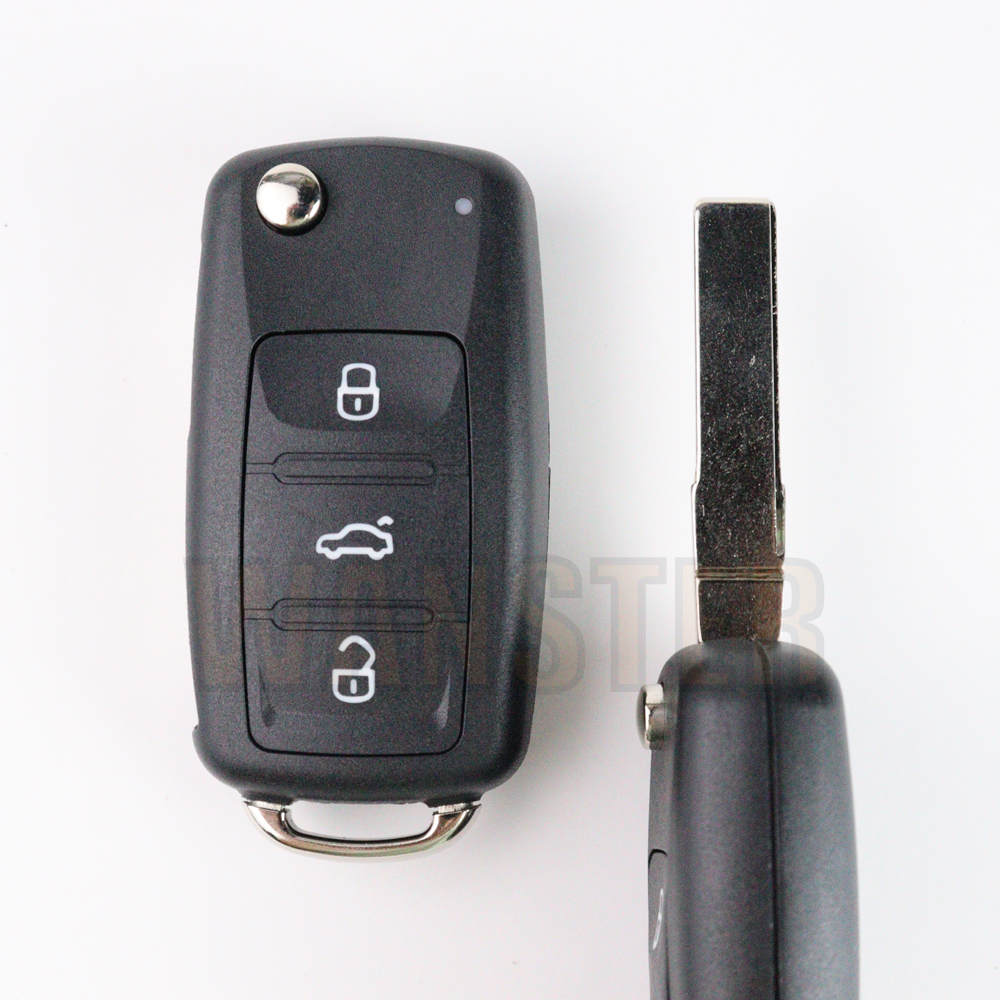 車のキーフォブケースシェルハウジング VW フォルクスワーゲン ティグアン ゴルフ トゥアレグ サジタル アマロック クラフター ポロ シュコダ MK6 パサート C ジェッタ ビートル用