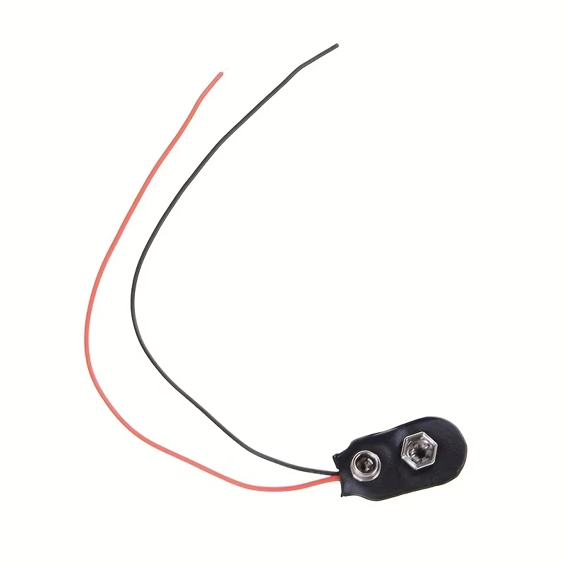 10 stks 9 V Batterij Clips 10 cm Zwart Rood 2 Bedrade Kabel Verbinding Connector Gesp 9 Volt Batterij Clip Connector batterij Houder