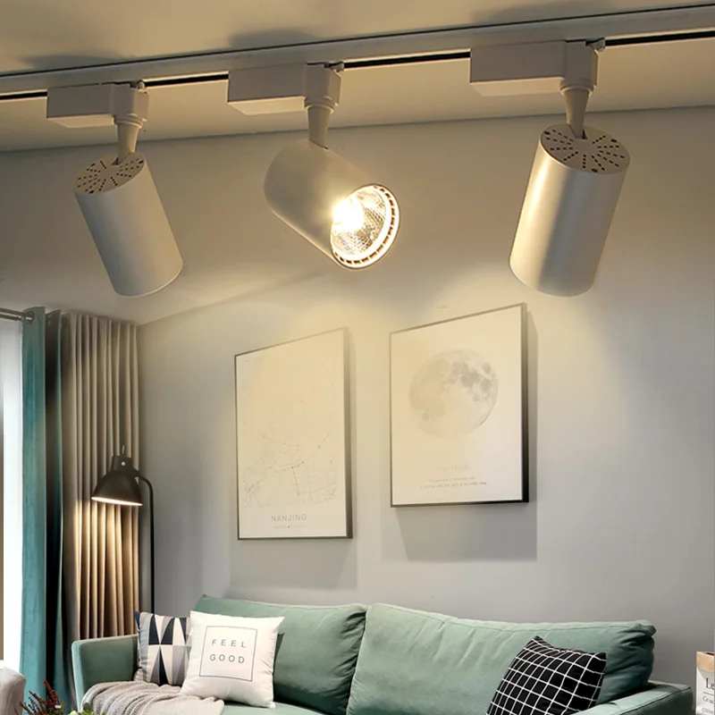 Volle Sets Schienen Licht Led Spot Schiene Beleuchtung Leuchte 110V 220V Decke Licht Led-strahler für Wohnzimmer decor Schienen Lampe