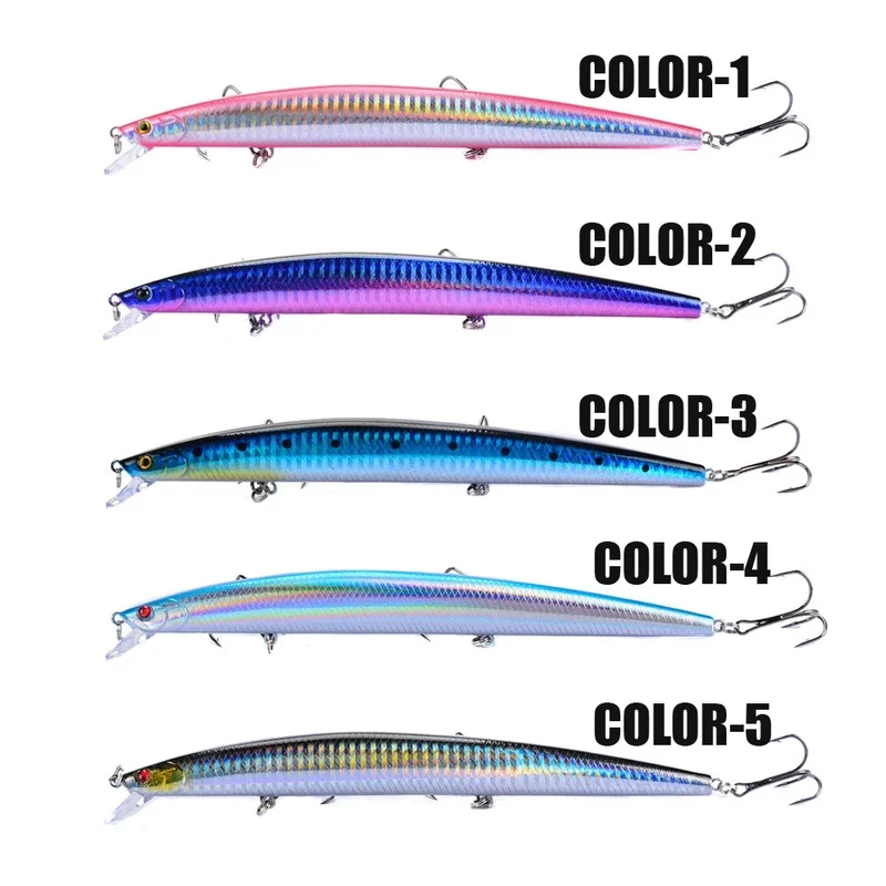 Señuelo de pececillo biónico grande, cebo Artificial de 180mm/24g, aparejos de pesca de medio agua, perfecto para atrapar peces grandes, 1 ud.