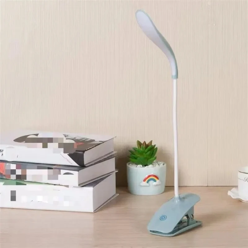 Carregamento usb duckbill lâmpada de mesa três níveis toque escurecimento quarto cabeceira led proteção para os olhos aprendizagem lâmpada clipe livro lâmpada
