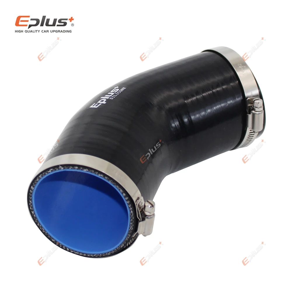 EPLUS Đa Năng Silicone Lửng Ống 45 Độ Kết Nối Ô Tô Intercooler Turbo Lượng Ống Nối Đen Nhiều Kích Thước