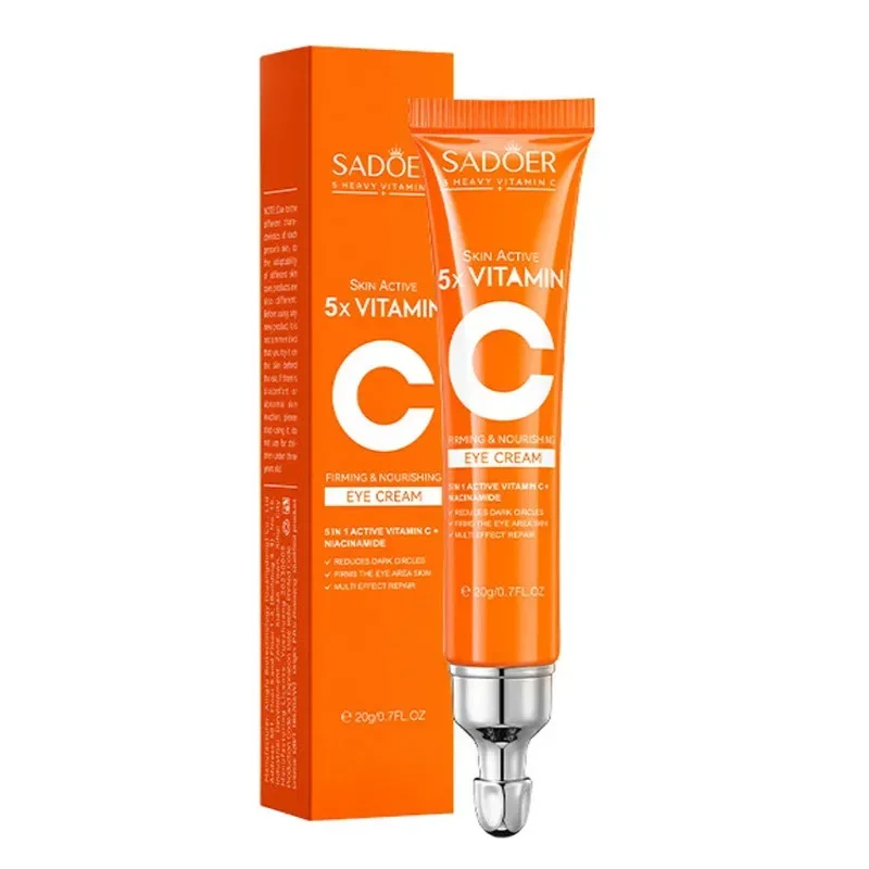 Vitamina c creme para os olhos anti círculos escuros olhos sacos removedor hidratante brilho endurecimento produtos de cuidados com a pele para olhos