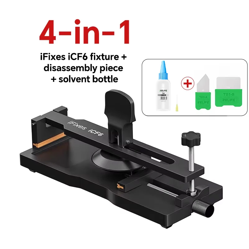 IFixes iCF6 gabarit de réparation sans chauffage RELIFE TD1-A/B pièce de retrait RL-054 bouteille d'alcool adapté à l'outil de retrait de téléphone portable