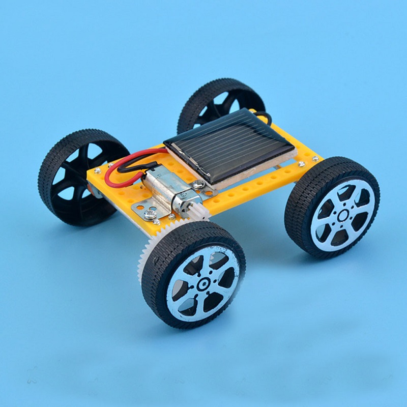รถพลังงานแสงอาทิตย์ของเล่นสําหรับเด็ก MINI DIY ประกอบ Energy Powered Car Kit STEM ของเล่นเพื่อการศึกษาเด็กความคิดสร้างสรรค์ของขวัญวันเกิด