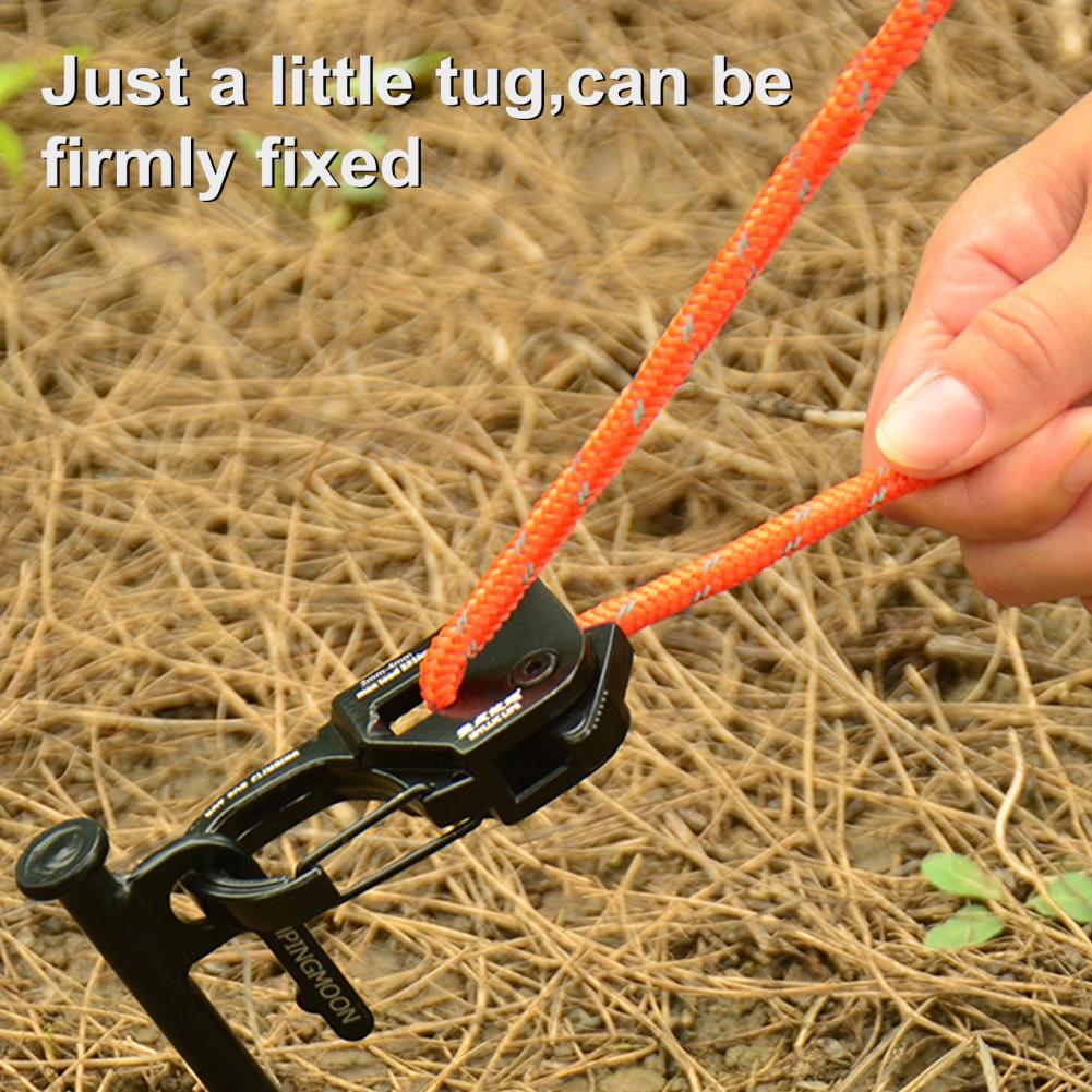 Camping Gear Camping Tent Cord Adjuster with Strong Load-bearing Capacity Lightweight Portable Rope for Quick for Outdoor