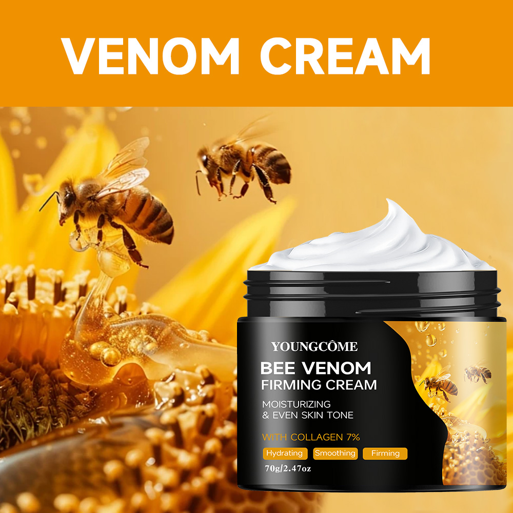 Premium Bee Venom Cream for Face & Neck - Collagen Boost, Skin Tightening, Natural Moisturizer for Sensitive Skin, Non-Greasy