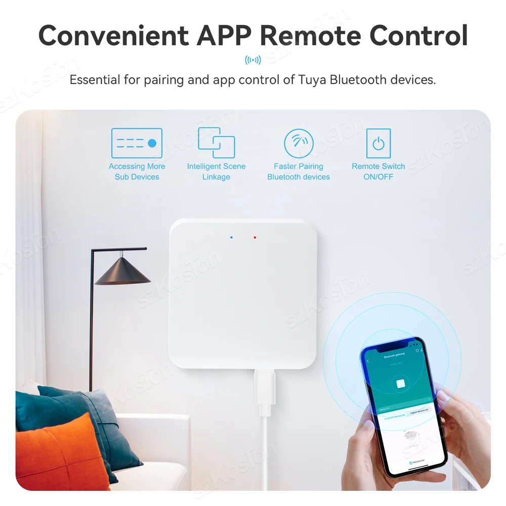 Tuya Bluetooth Gateway Hub Smart Wireless Gateway Smart Leben App Fernbedienung Smart Home Sub-geräte Brücke Für Alexa Google