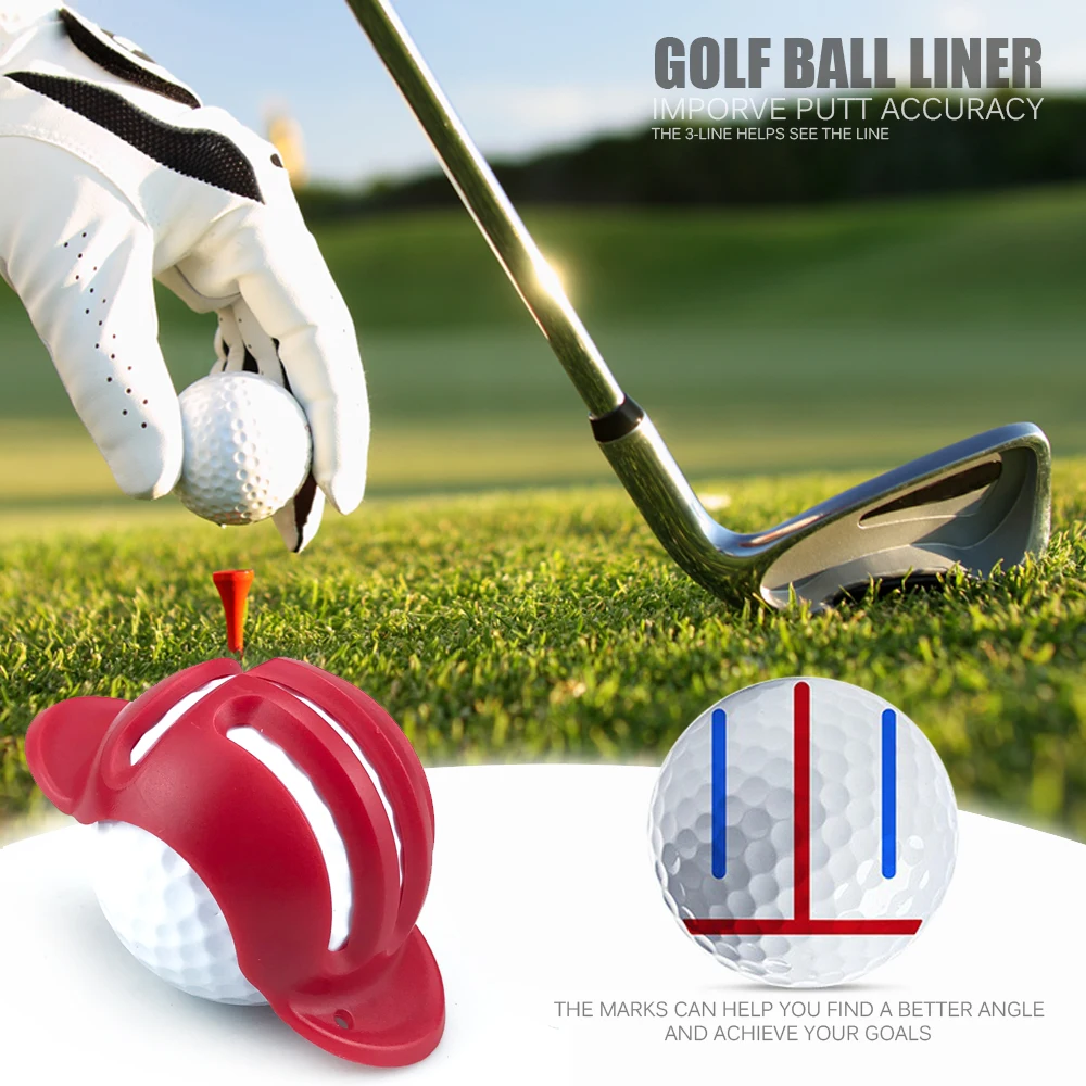 Pallina da golf tipo T Pennarello a 3 linee Pennarello per stencil Golf Putting Posizionamento Aiuti Attrezzo da esterno Accessori da golf