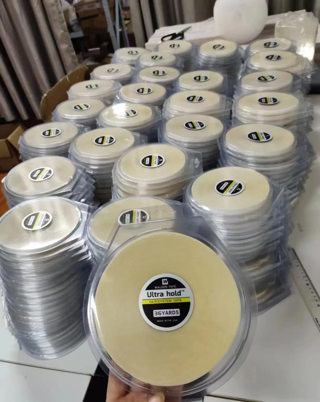 1 rollo de cinta adhesiva de doble cara para sistema de cabello Walker Ultra Hold de 36 yardas para extensiones de cabello de peluca de peluquín