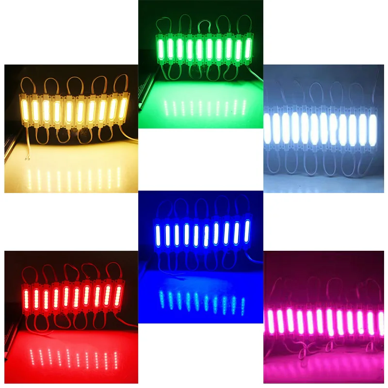 20pcs Super Bright LED COB Module Light 12V IP65 Waterproof Backlight for Shop Signboard Advertisement Sign Letter Decor Lamp