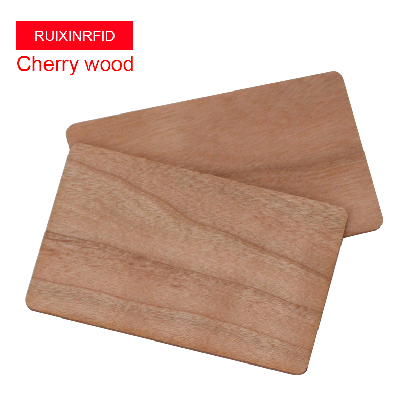 100PCS Waterproof Natural Wooden NFC 213 RFID Blank Tag Business Card High Quality Access Control Card