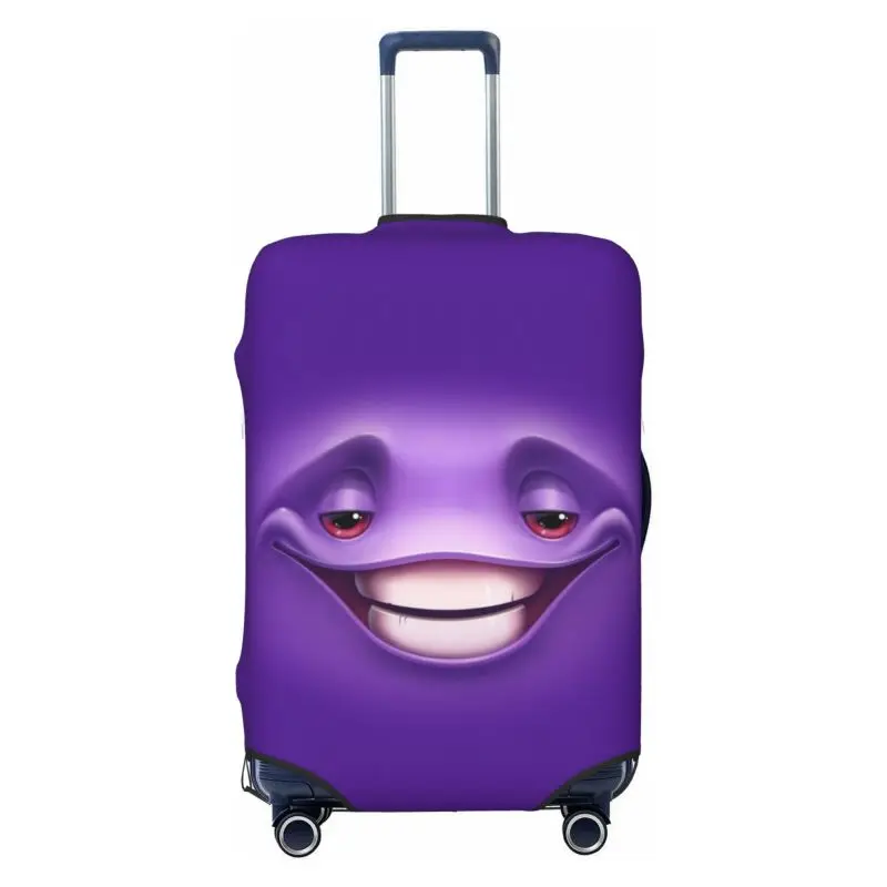 Expressão engraçada grosso elástico bagagem capa protetora com zíper terno para saco mala cobre carrinho capa de viagem