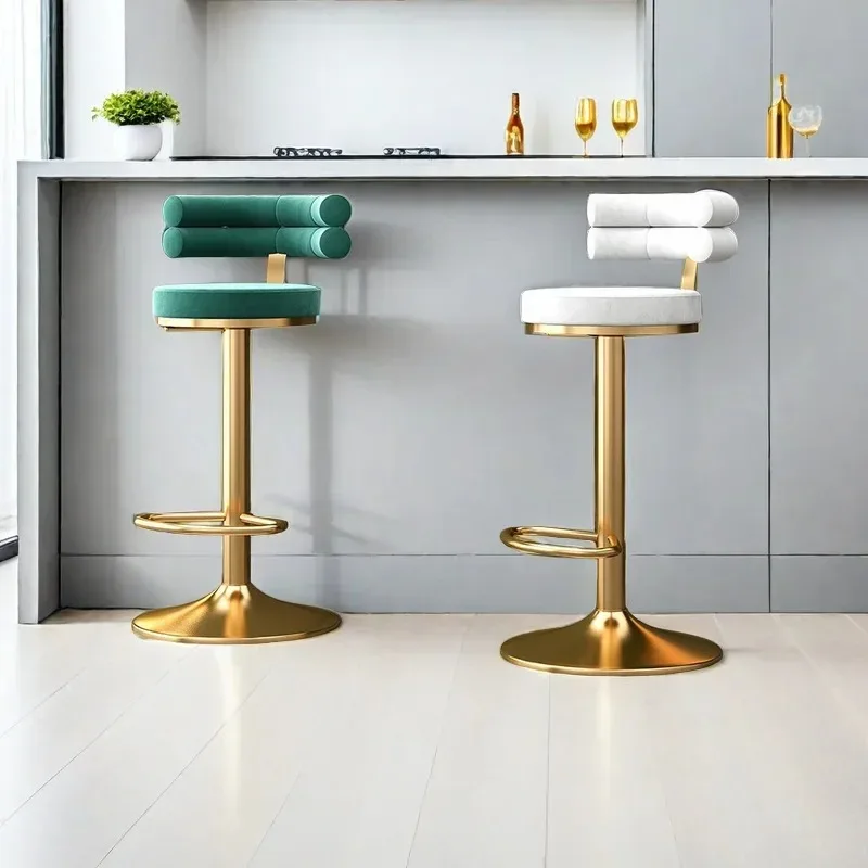 Chaises de Bar de Luxe avec Dossier, Mobilier de Salon, de Cuisine, d'Extérieur, de Styliste, 73 piste ols