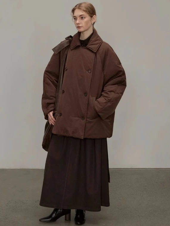 Parka de inverno feminina moda camisa grossa jaqueta acolchoada