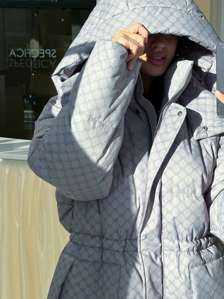 Impressão jaqueta com capuz roupas femininas tendência zíper parkas puffer para baixo casacos de algodão design 2025 vintage à prova de vento snowwear