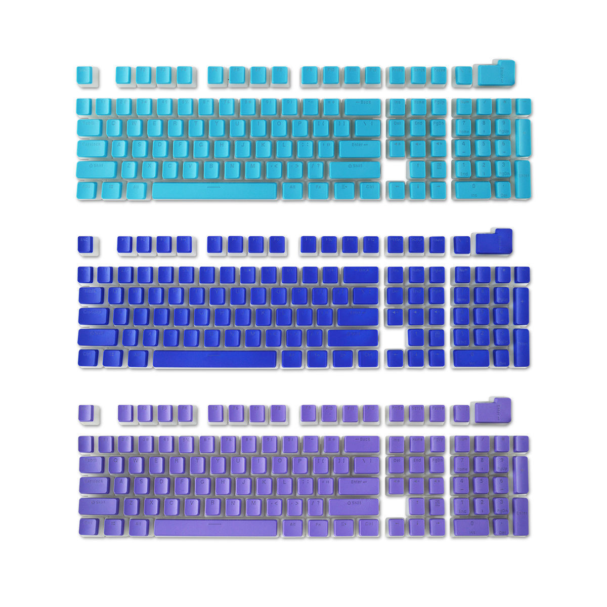 OEM Profile Keycaps PBT 108 Phím Pudding Keycap Cho Switch Cherry MX Cơ Bộ RGB Game Thủ Đèn Nền Bàn Phím Chuyển Đổi