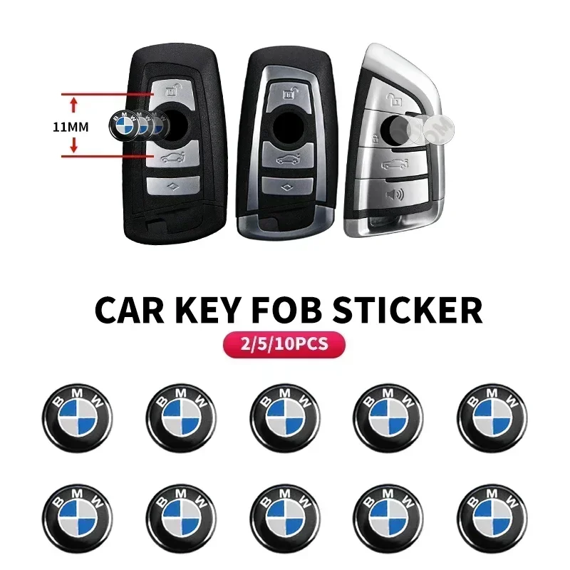 11mm/14mm Car Key Sticker Logo 3D Metal Car Key Sticker Emblem For BMW F34 F10 F20 F48 F39 F30 F25 F26 F15 F16 F22 F32 E90
