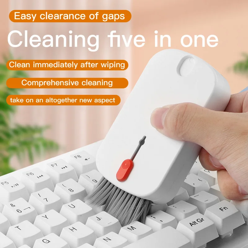 2023 New 5 in 1 mobile phone screen computer cleaning multi-functional suite keyboard dust brush cleaning tools