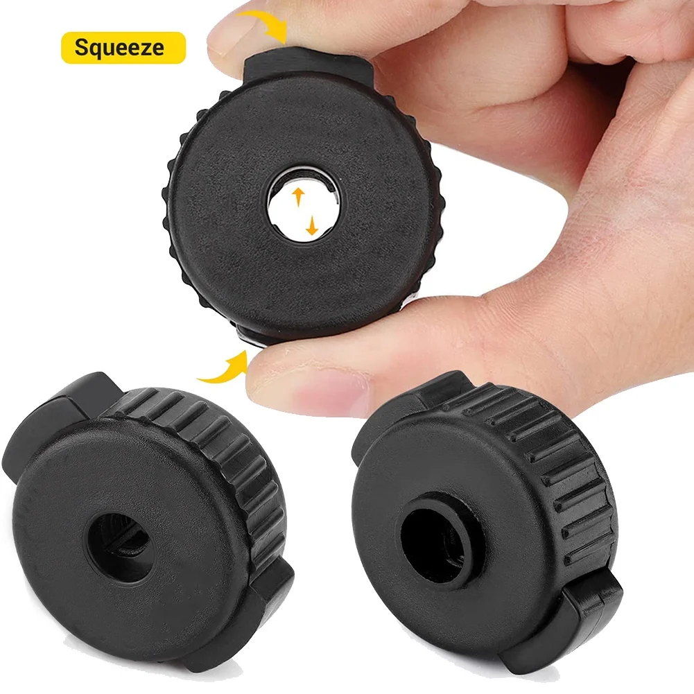 Newest 6 PCS Plastic Cymbal Nuts,Quick-Set Cymbal Nut for Percussion Drum Kit,Percussion Replacement Parts