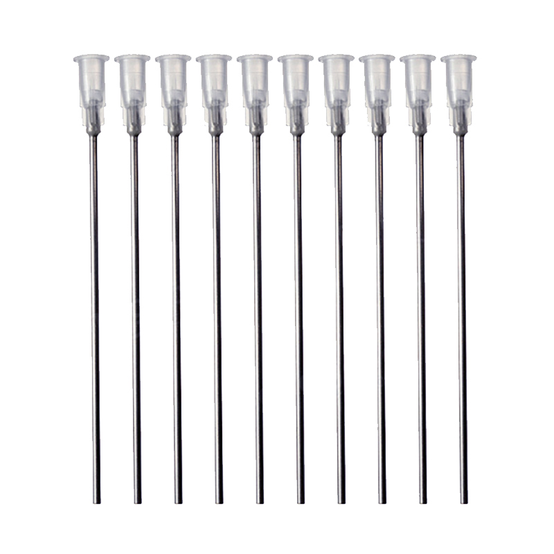 10/20 stücke Abgabe Nadeln Kleber Spritze Nadel Länge Maschine Düse Kleber Nadel Stumpfe Ende Gewinde Port 14G-27G