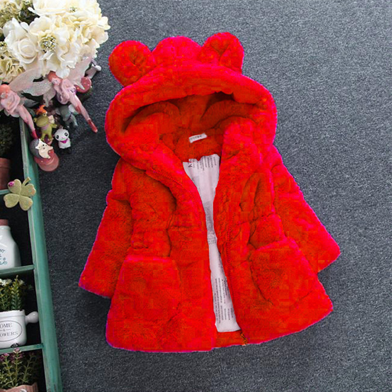 Baby Mädchen Baumwoll jacke Winter einfarbig süße Mädchen Jacke warme Woll pullover Jacke Mädchen Winterkleid ung