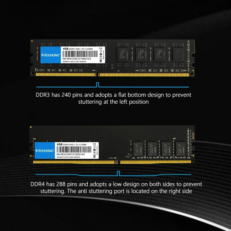 Memoria ram ddr4 ram 8gb 16gb 32gb stick 3200mhz pin pc4 desktop universal speicher