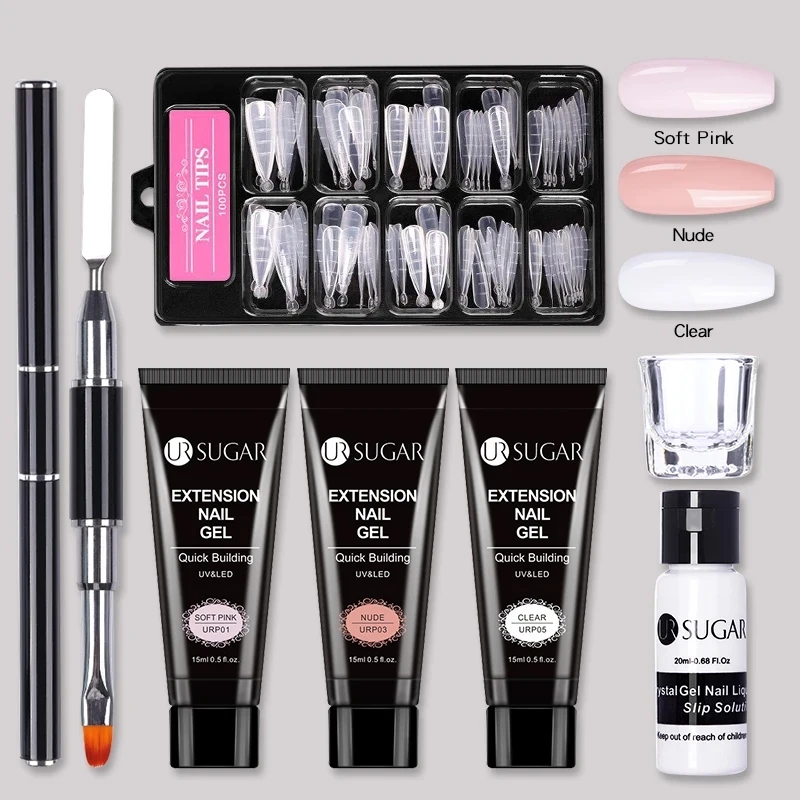 Tiểu Đường Acrylic Gel UV Nối Dài Gel Móng Tay Bộ Nude Lấp Lánh Màu Nhanh Chóng Xây Dựng Móng Gel Bóng Các Cho Móng Tay móng Tay Nghệ Thuật Thiết Kế