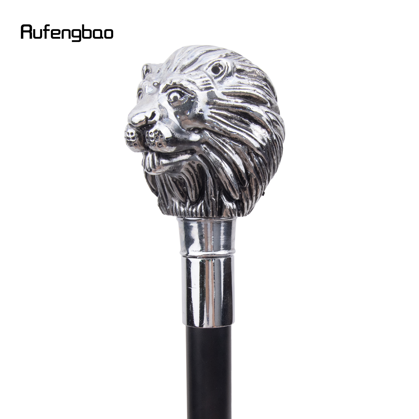 Cabeça de leão branco alça moda bengala para festa decorativa bengala elegante botão crosier bengala 91cm