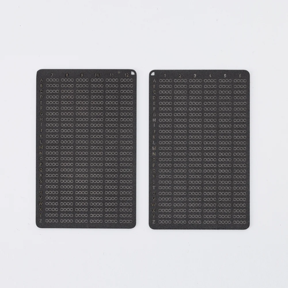 Seed Phrase Metal Plate Mnemonic Storage Backup Hardware Wallet Save 24 Word Crypto Assets Recovery Kit