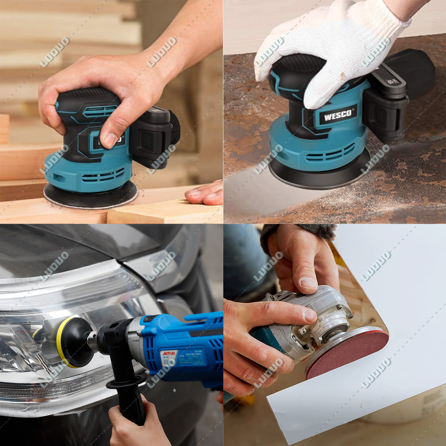 80/105 Viên Mài Giấy Nhám Bộ Chà Nhám Đĩa Móc & Vòng Lặp Cát Giấy Đĩa Tròn Cát Tờ Xe Ô Tô ba Lan Phục Hồi