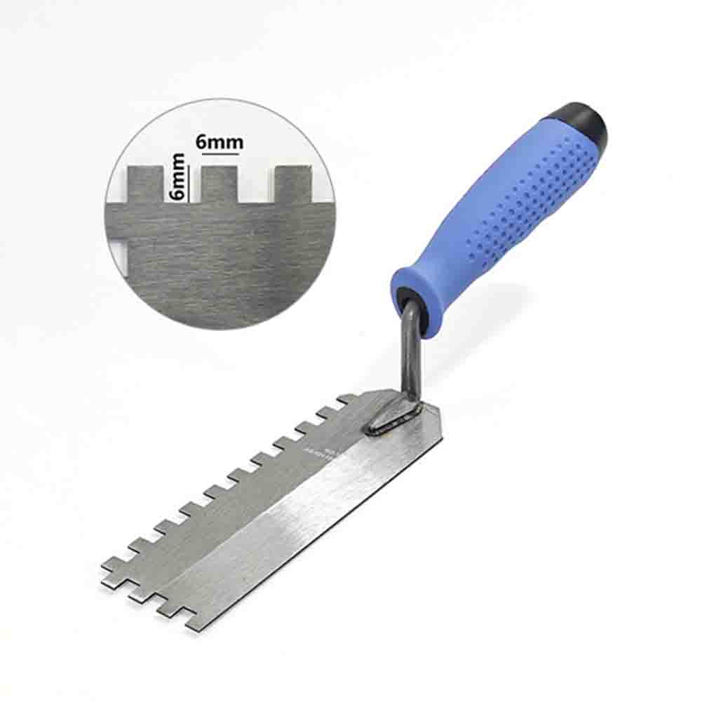 Putty Trowel Shovel Plaster Drywall Repair Scraper ฟันสแควร์เกรียงมุมผนังกระเบื้องฉาบ Scraper เครื่องมือก่อสร้าง