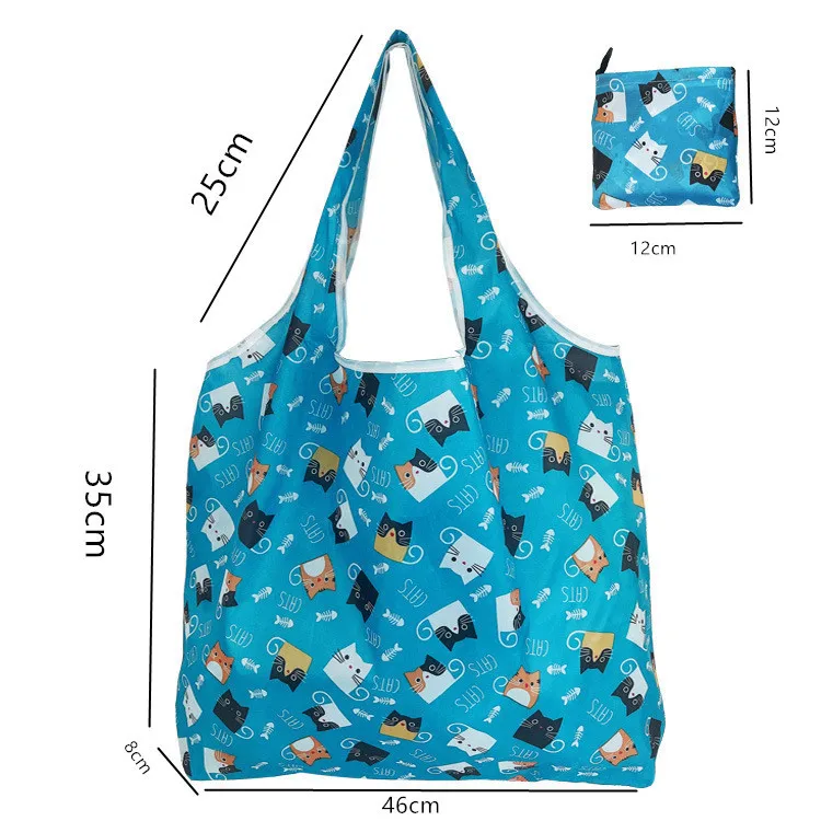Sacs d'épicerie réutilisables, grands sacs de courses lavables, pliables, respectueux de l'environnement, sacs à main de poche robustes en Nylon