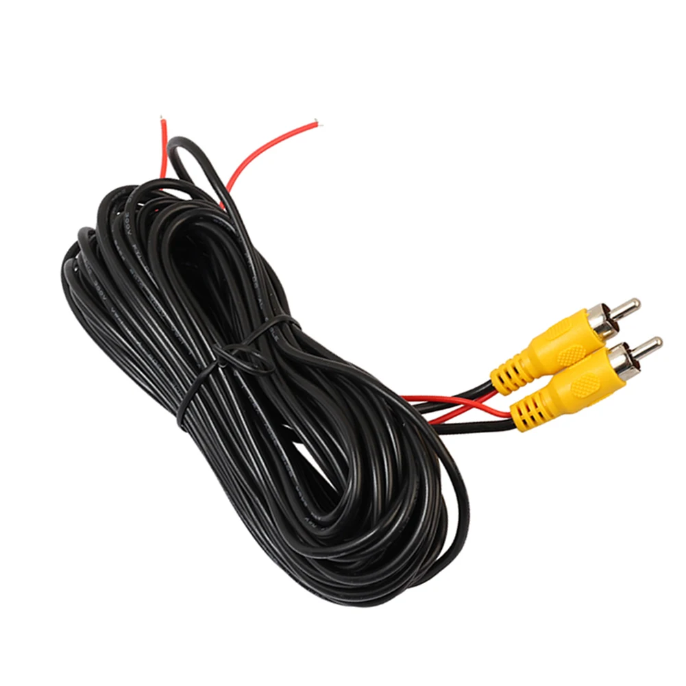 Universal 10/12/15M Video Cable For Car Rear View Camera RCA Meters Wire For Connect Reverse Camera With Car Multimedia Monitor