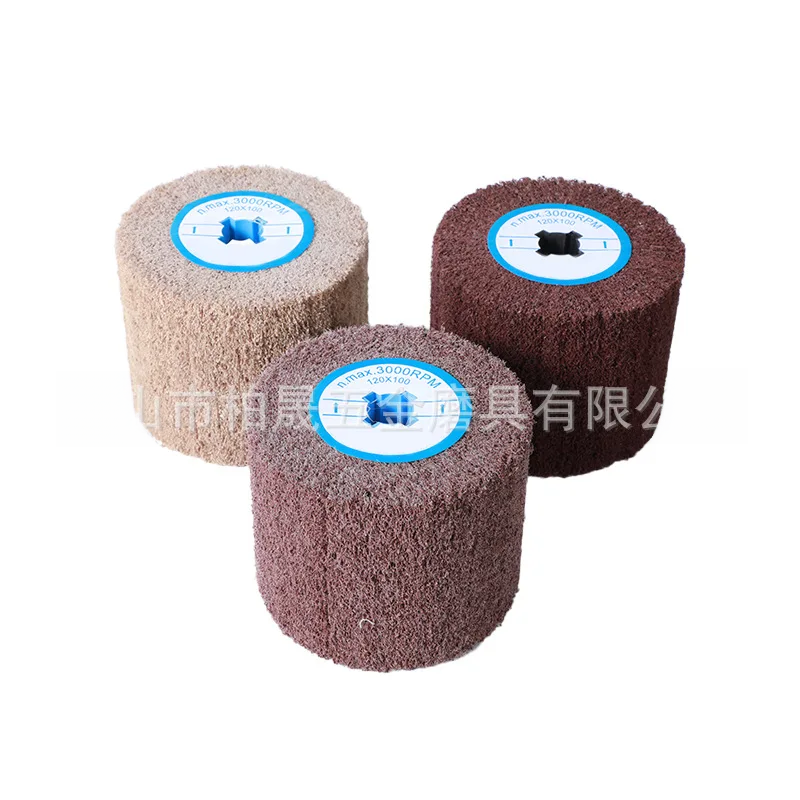 Roda De Desenho De Aço Inoxidável, Metal Deburring Pano, Lã, Nylon, Máquina De Desenho, Fio De Aço Fino, Roda De Polimento, Fibra De Algodão